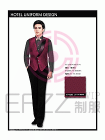 西餐服務(wù)員制服設(shè)計(jì)效果圖705