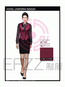 西餐服務(wù)員制服設(shè)計(jì)效果圖706