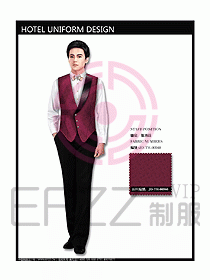 西餐服務(wù)員制服設(shè)計效果圖707