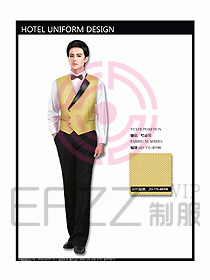 西餐服務員制服設計效果圖709