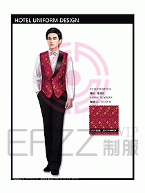 西餐服務(wù)員制服設(shè)計(jì)效果圖713