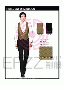 西餐服務(wù)員制服設(shè)計(jì)效果圖715