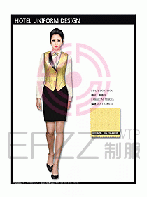 西餐服務(wù)員制服設(shè)計效果圖717