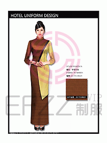 中餐咨客服裝設(shè)計(jì)效果圖560