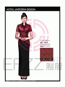 中餐咨客服裝設(shè)計效果圖551