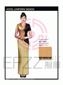 中餐咨客服裝設(shè)計(jì)效果圖557