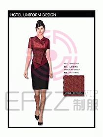 中餐服務(wù)員制服設(shè)計效果圖1090