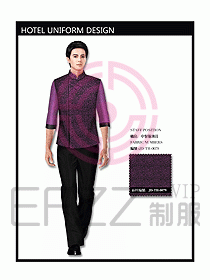 中餐服務(wù)員制服設(shè)計效果圖1095