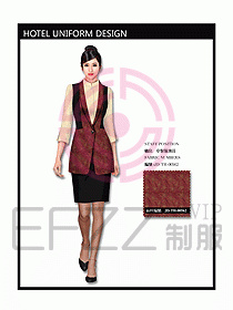 中餐服務(wù)員制服設(shè)計(jì)效果圖1113