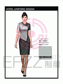 中餐服務(wù)員制服設(shè)計(jì)效果圖1120