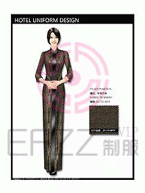 中餐迎賓制服設(shè)計效果圖565