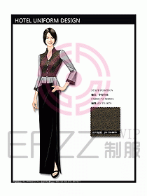 中餐迎賓制服設(shè)計(jì)效果圖573