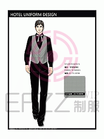 中餐服務(wù)員制服設(shè)計(jì)效果圖1133