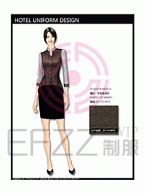 中餐服務(wù)員制服設(shè)計效果圖1143