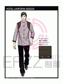 中餐服務(wù)員制服設(shè)計(jì)效果圖1142