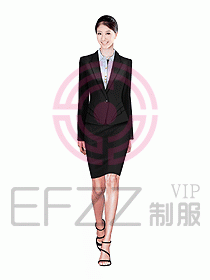 女職業(yè)裝設(shè)計效果圖608