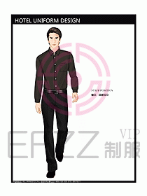 酒店總臺(tái)大堂制服設(shè)計(jì)圖423