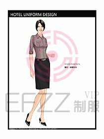 酒店總臺大堂制服設(shè)計圖422