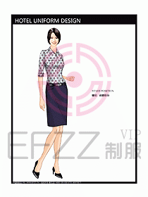 酒店總臺(tái)大堂制服設(shè)計(jì)圖425