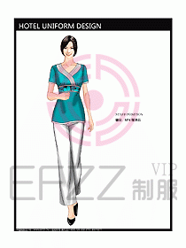 桑拿spa按摩技師制服775