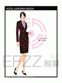 酒店行政管理制服設(shè)計效果圖302