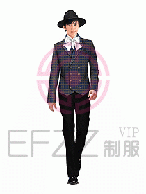 酒店門童制服設(shè)計效果圖619