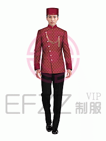 酒店門(mén)童制服設(shè)計(jì)效果圖632