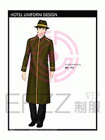 酒店門童制服設計效果圖665