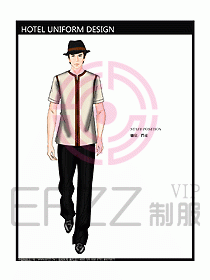 酒店門童制服設計效果圖672