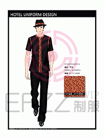 酒店門童制服設(shè)計效果圖679