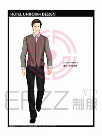 酒店客服服務(wù)員制服設(shè)計(jì)效果圖303