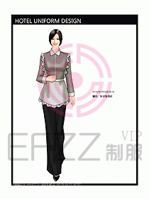 酒店客服服務(wù)員制服設(shè)計效果圖305