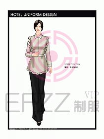 酒店客服服務(wù)員制服設(shè)計效果圖308