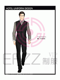 酒店客服服務(wù)員制服設(shè)計(jì)效果圖307