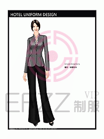 酒店前廳總臺(tái)制服設(shè)計(jì)圖443
