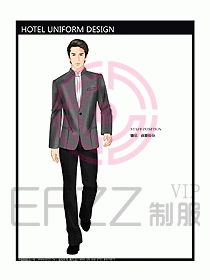 酒店前廳總臺(tái)制服設(shè)計(jì)圖442