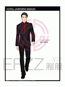 酒店前廳總臺(tái)制服設(shè)計(jì)圖445
