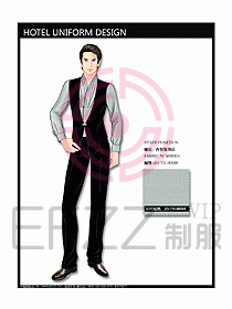 酒店西餐服務(wù)生制服設(shè)計(jì)圖723