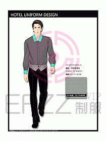 酒店西餐服務(wù)生制服設(shè)計(jì)圖735