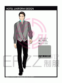 酒店西餐服務(wù)生制服設(shè)計圖733