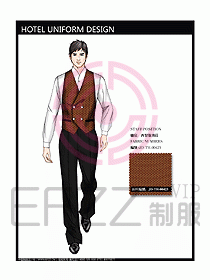 酒店西餐服務(wù)生制服設(shè)計(jì)圖739