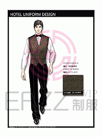 酒店西餐服務生制服設計圖725