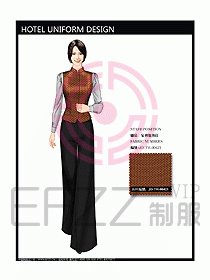 酒店西餐服務(wù)生制服設(shè)計圖749