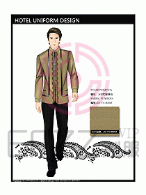 酒店中餐服務(wù)員制服設(shè)計圖1202