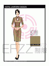 酒店中餐服務(wù)員制服設(shè)計圖1203