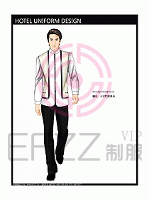 酒店中餐服務(wù)員制服設(shè)計圖1207