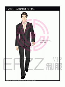 前臺(tái)服務(wù)生制服設(shè)計(jì)效果圖455