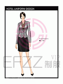 前臺服務(wù)生制服設(shè)計效果圖453