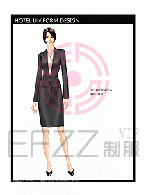 前臺服務生制服設計效果圖456