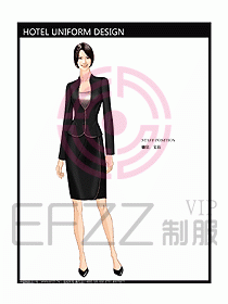前臺(tái)服務(wù)生制服設(shè)計(jì)效果圖478